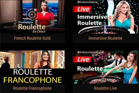 King Billy's range of live games Live King Billy Options