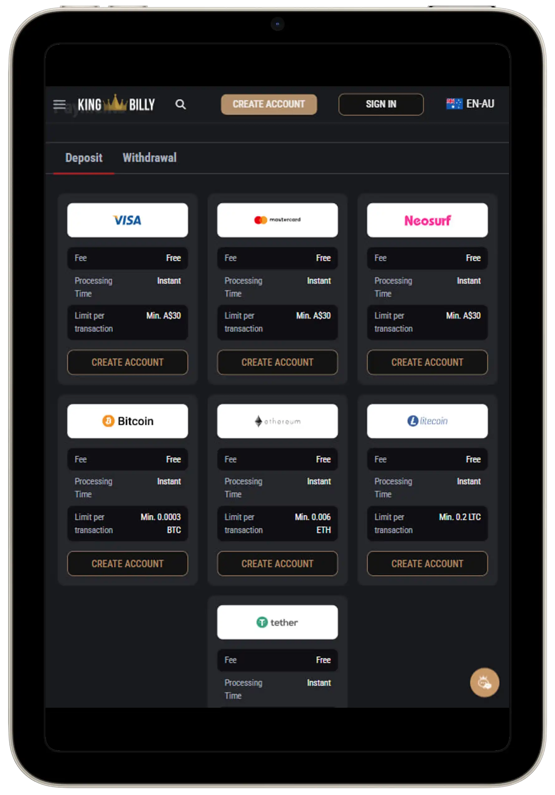 Payment King Billy King Billy Payment